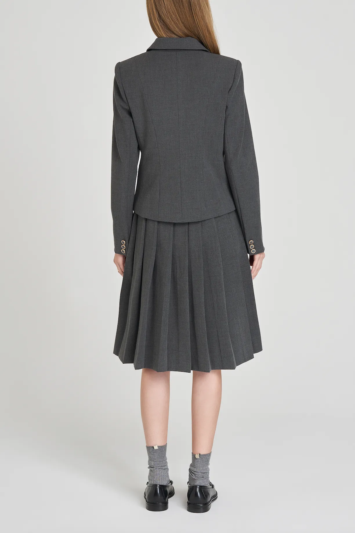 DARBY PLEATED MIDI SKIRT sold by Wayf product image thumbnail 3