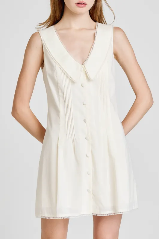 POPPY COLLARED MINI DRESS sold by Wayf