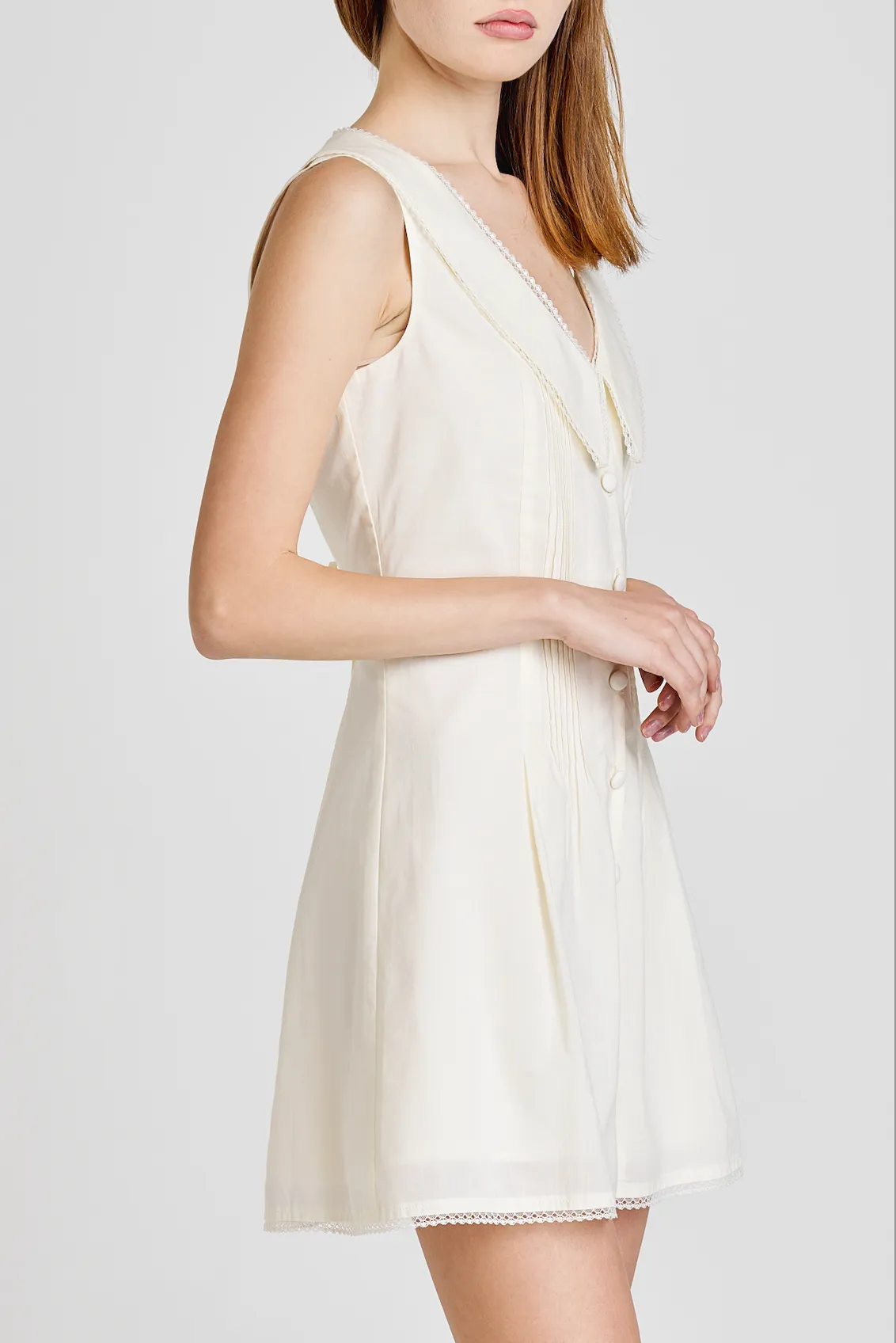 POPPY COLLARED MINI DRESS sold by Wayf product image thumbnail 4