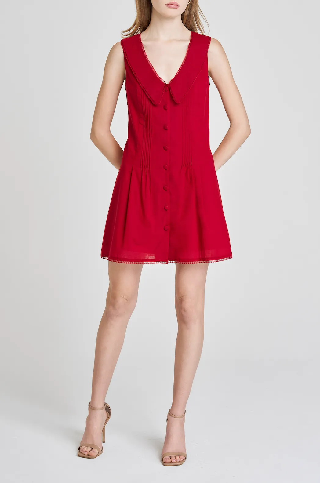 POPPY COLLARED MINI DRESS sold by Wayf product image thumbnail 3