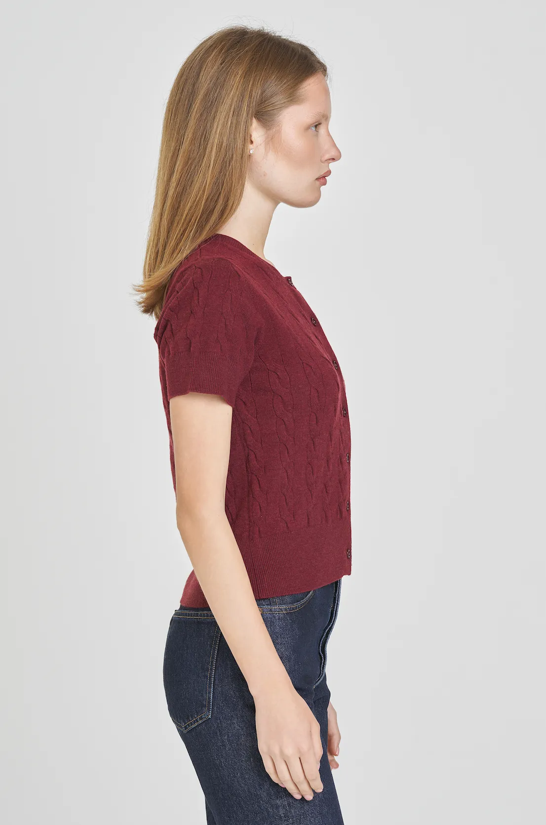 MALLIE SHORT SLEEVE CARDIGAN sold by Wayf product image thumbnail 2