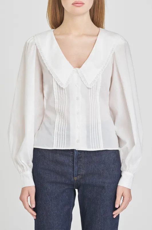 CYNTHIA COLLARED BLOUSE sold by Wayf