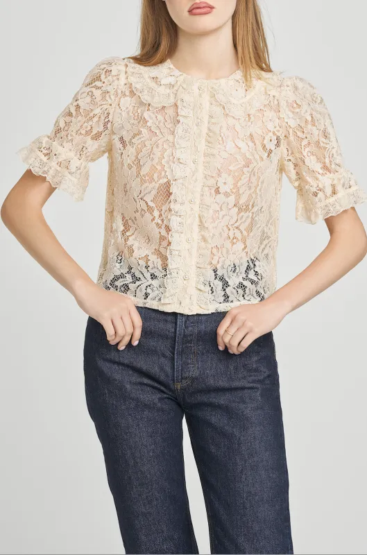 CLARISSE LACE BLOUSE sold by Wayf