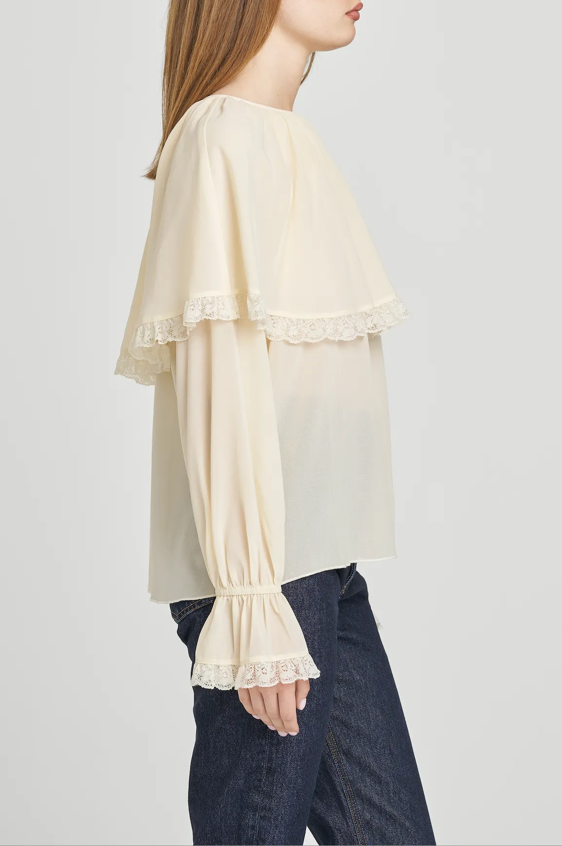 MIRABEL CAPELET BLOUSE sold by Wayf product image thumbnail 2