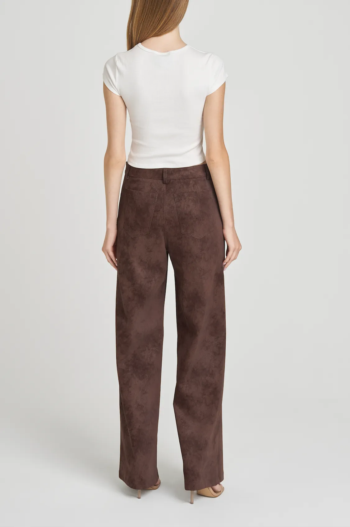 FREYA FAUX SUEDE PANT sold by Wayf product image thumbnail 3