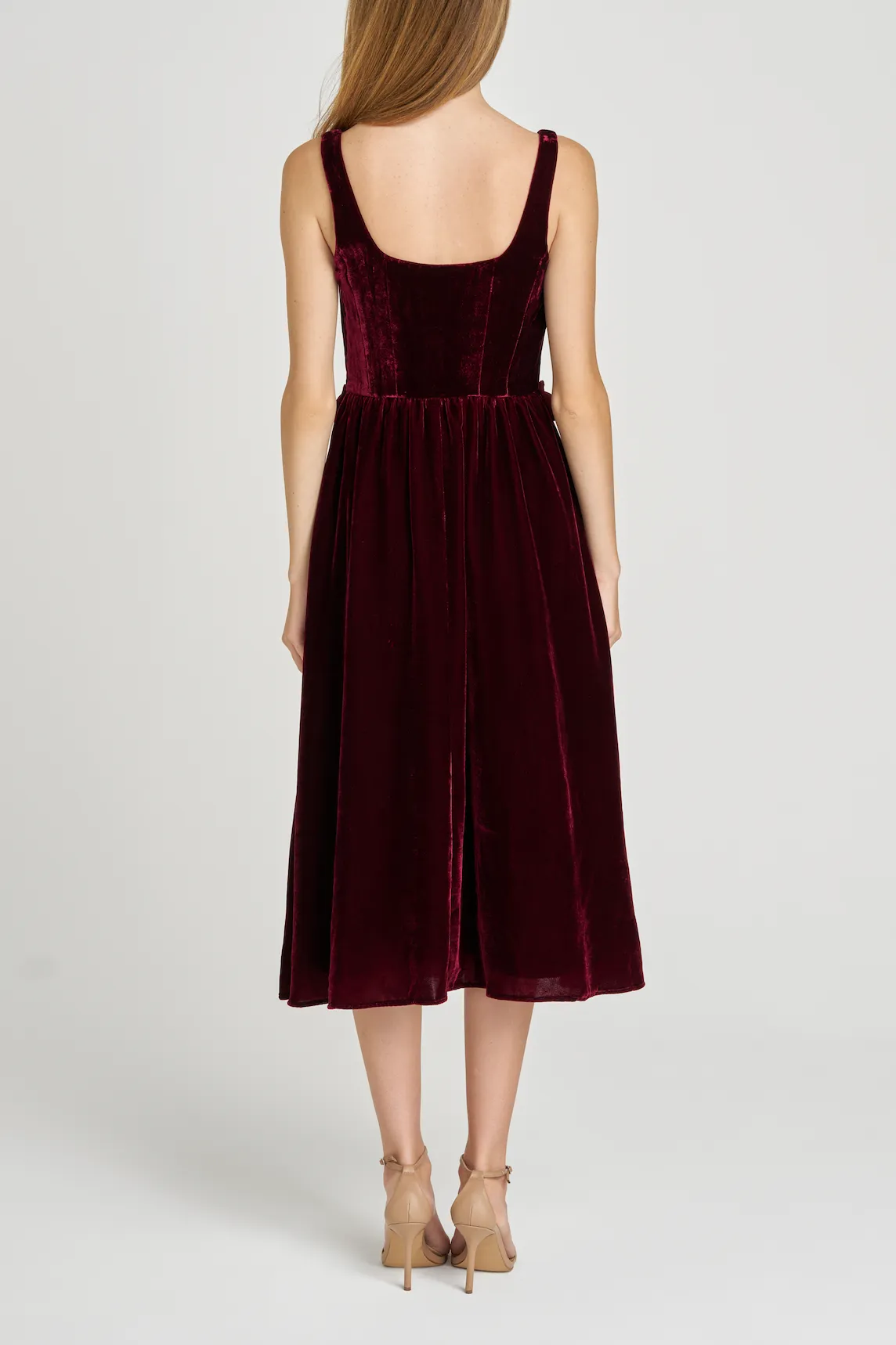AVA VELVET MIDI DRESS sold by Wayf product image thumbnail 2