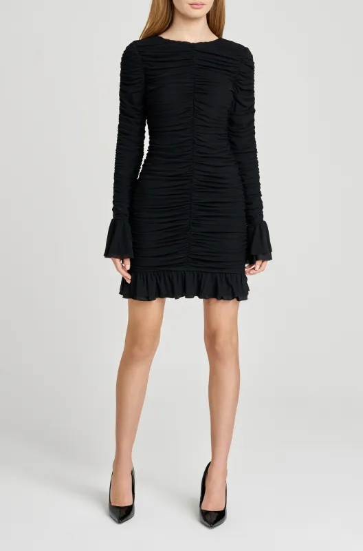 MAXINE RUCHED MINI DRESS sold by Wayf