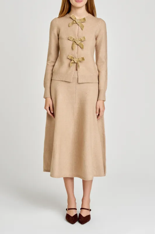 KAYLA BOW TIE CARDIGAN sold by Wayf