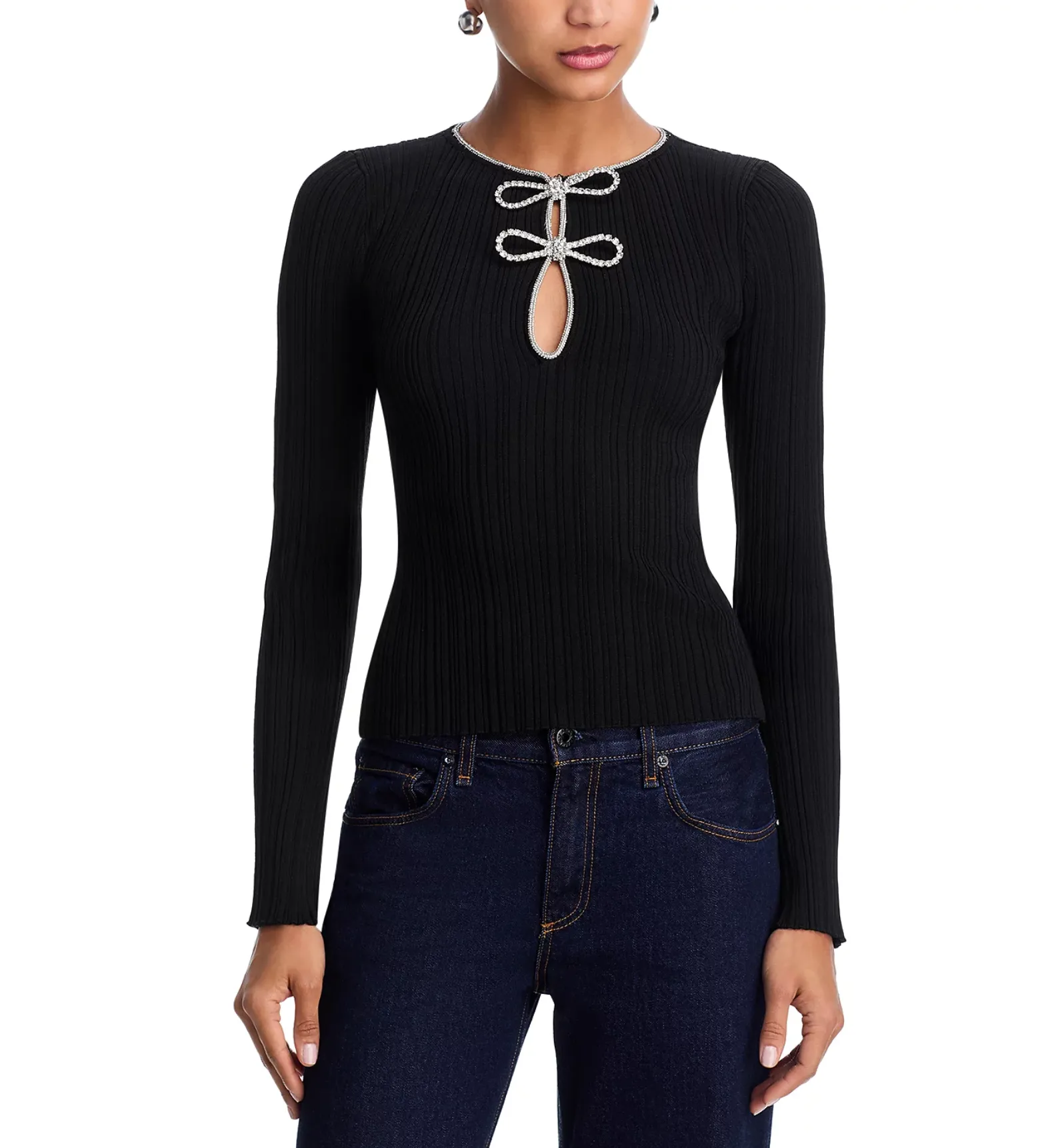 RITA BOW TRIM TOP sold by Wayf