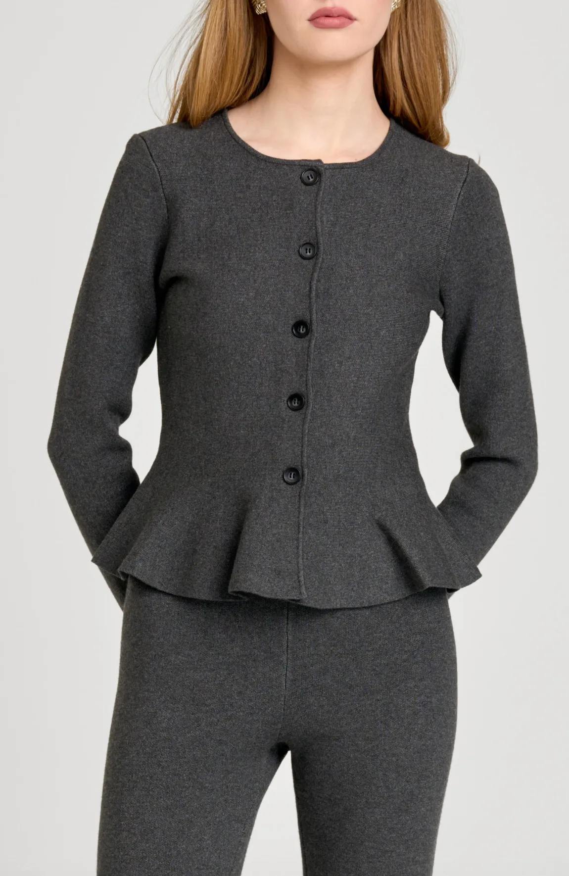 BROOKLYN PEPLUM CARDIGAN sold by Wayf product image thumbnail 2