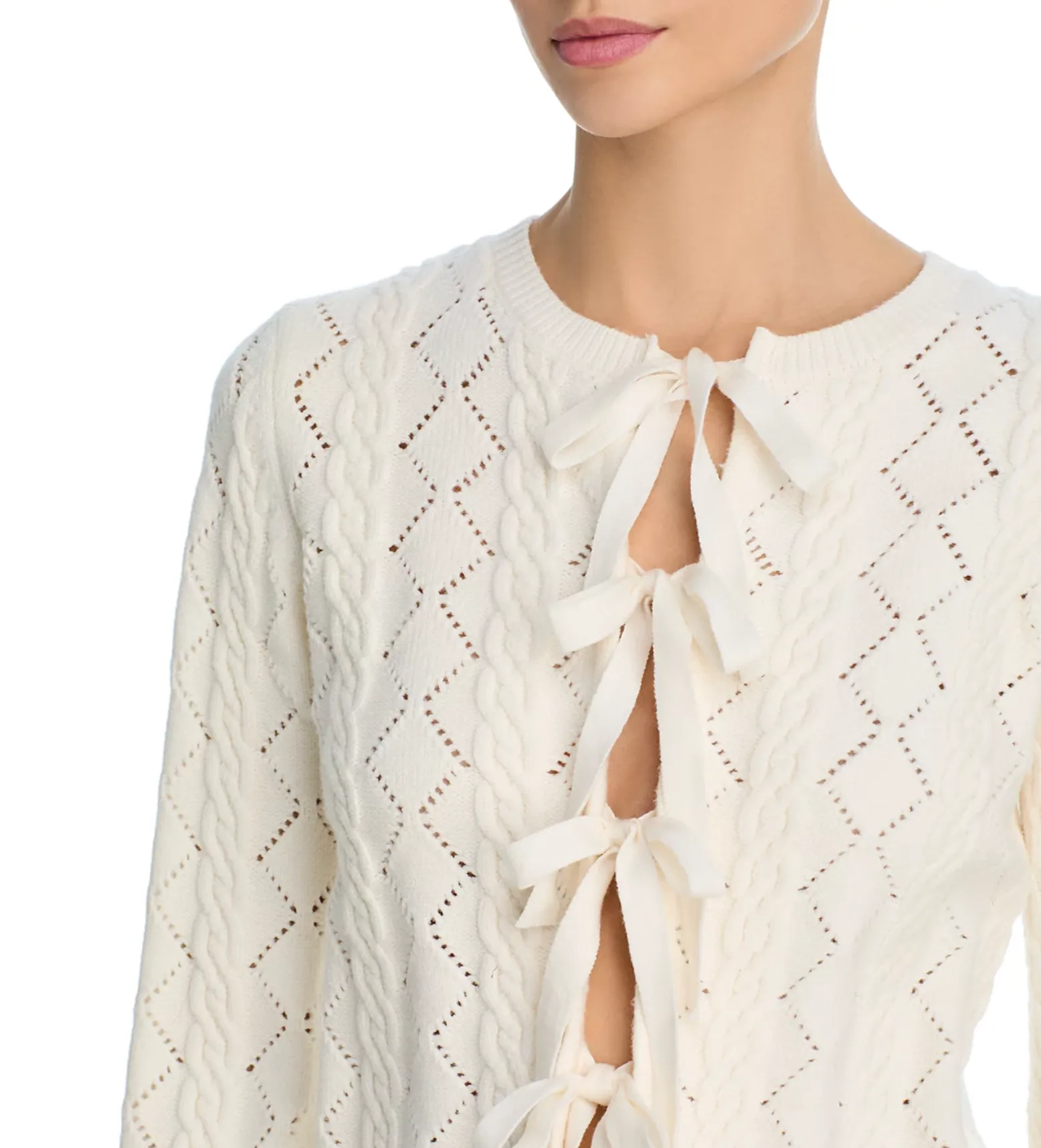 PIXIE TIE FRONT CARDIGAN sold by Wayf product image thumbnail 2