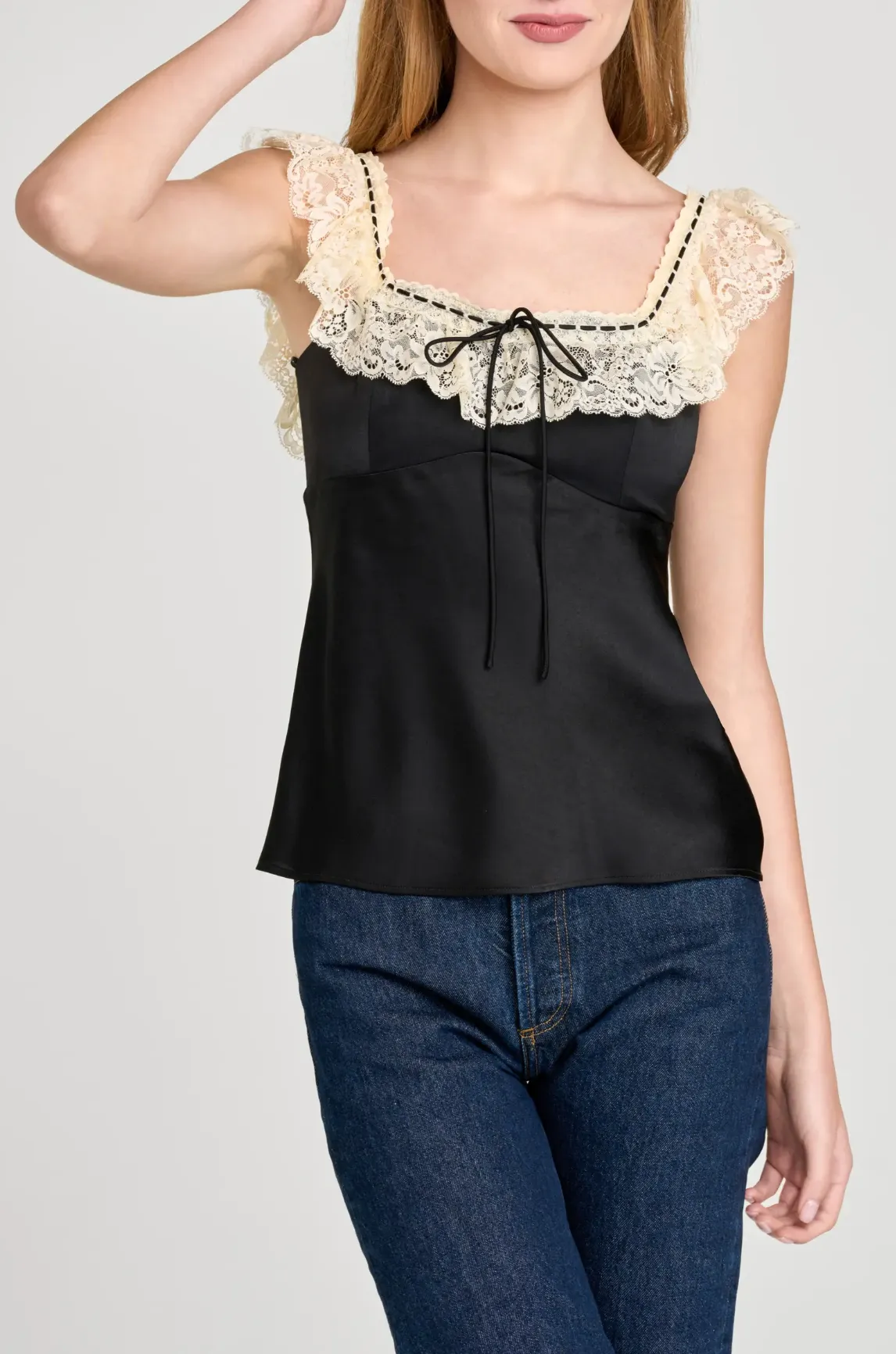 ELLA LACE TRIM CAMI sold by Wayf product image thumbnail 2