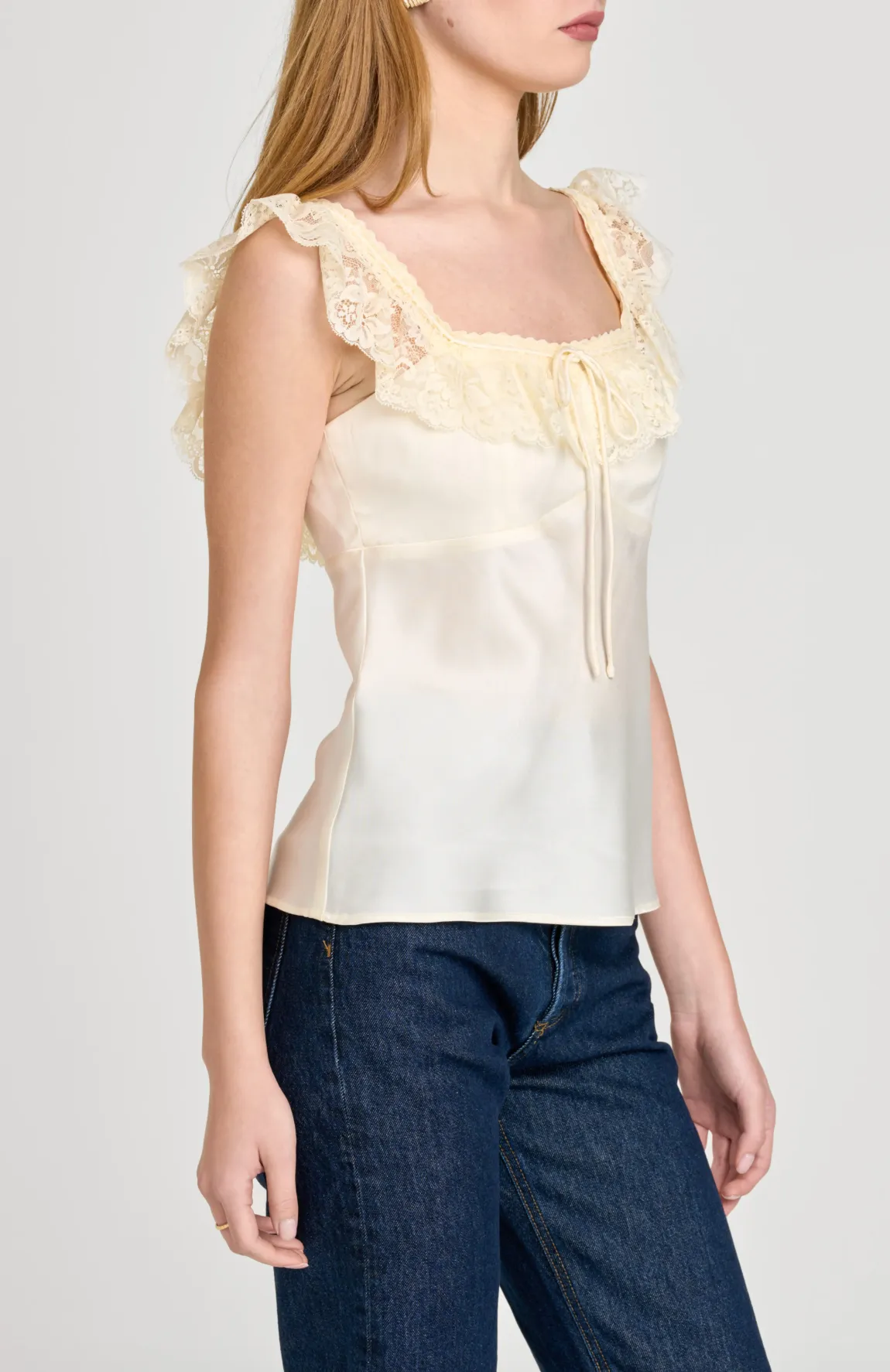 ELLA LACE TRIM CAMI sold by Wayf product image thumbnail 3