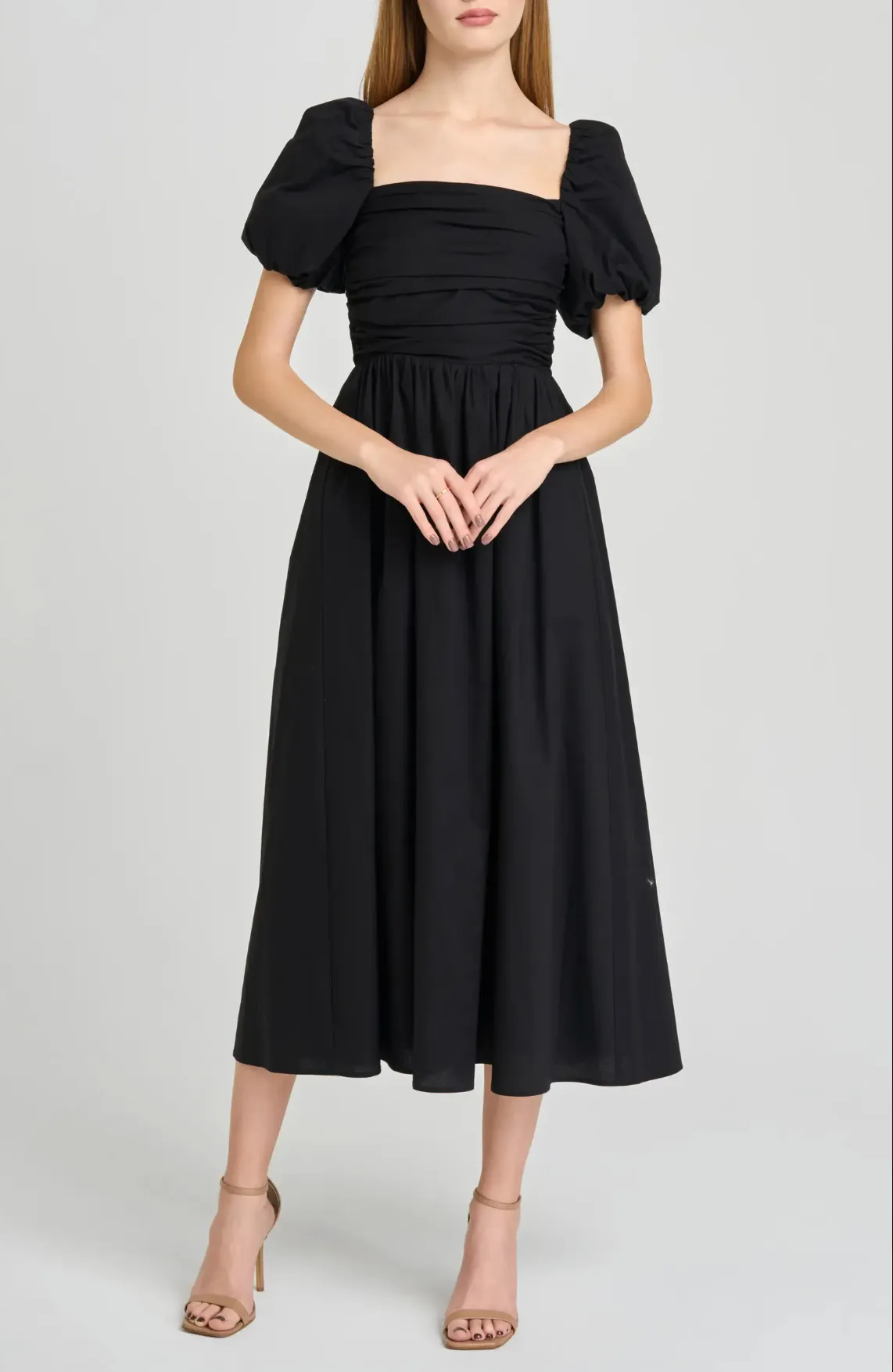 LUCY RUCHED MIDI DRESS sold by Wayf product image thumbnail 2