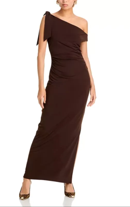 SAY LESS RUCHED MIDI DRESS sold by Wayf