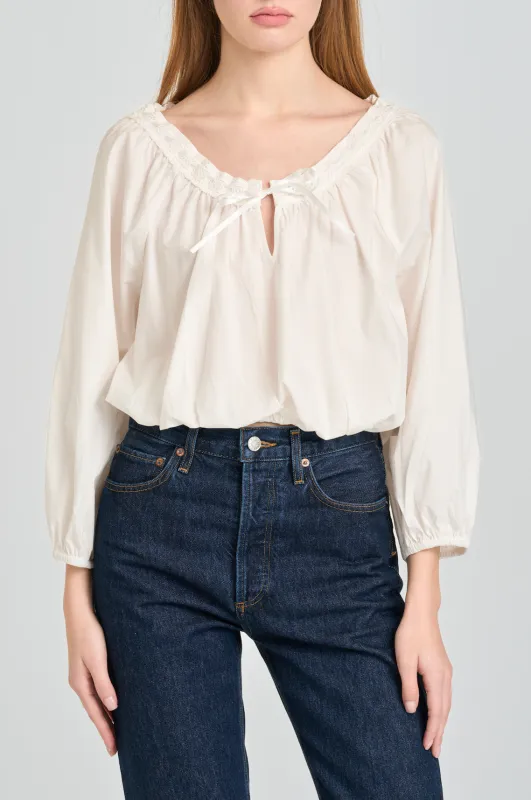 Mia Gathered Top made by Wayf