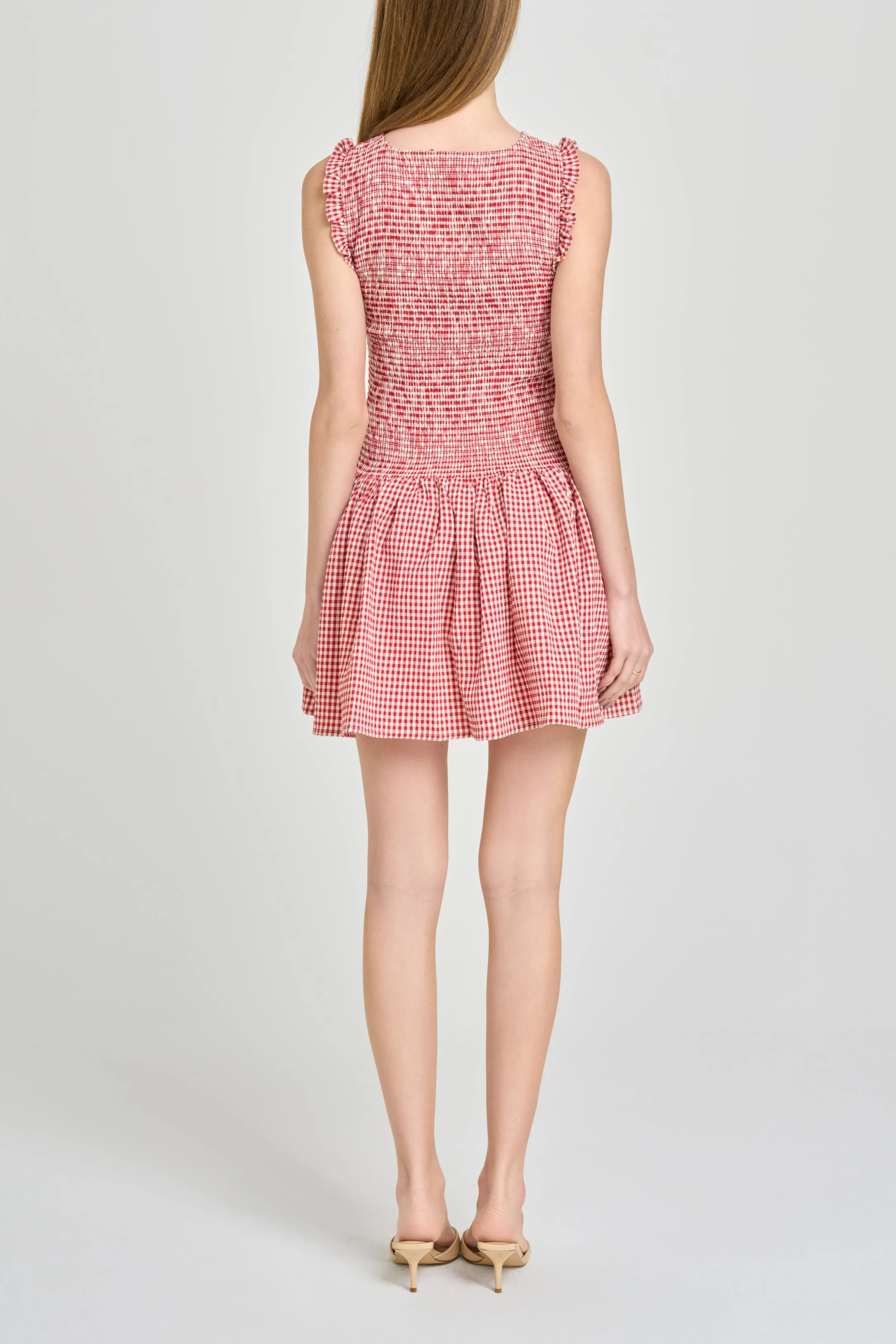Esme Smocked Mini Dress sold by Wayf product image thumbnail 4