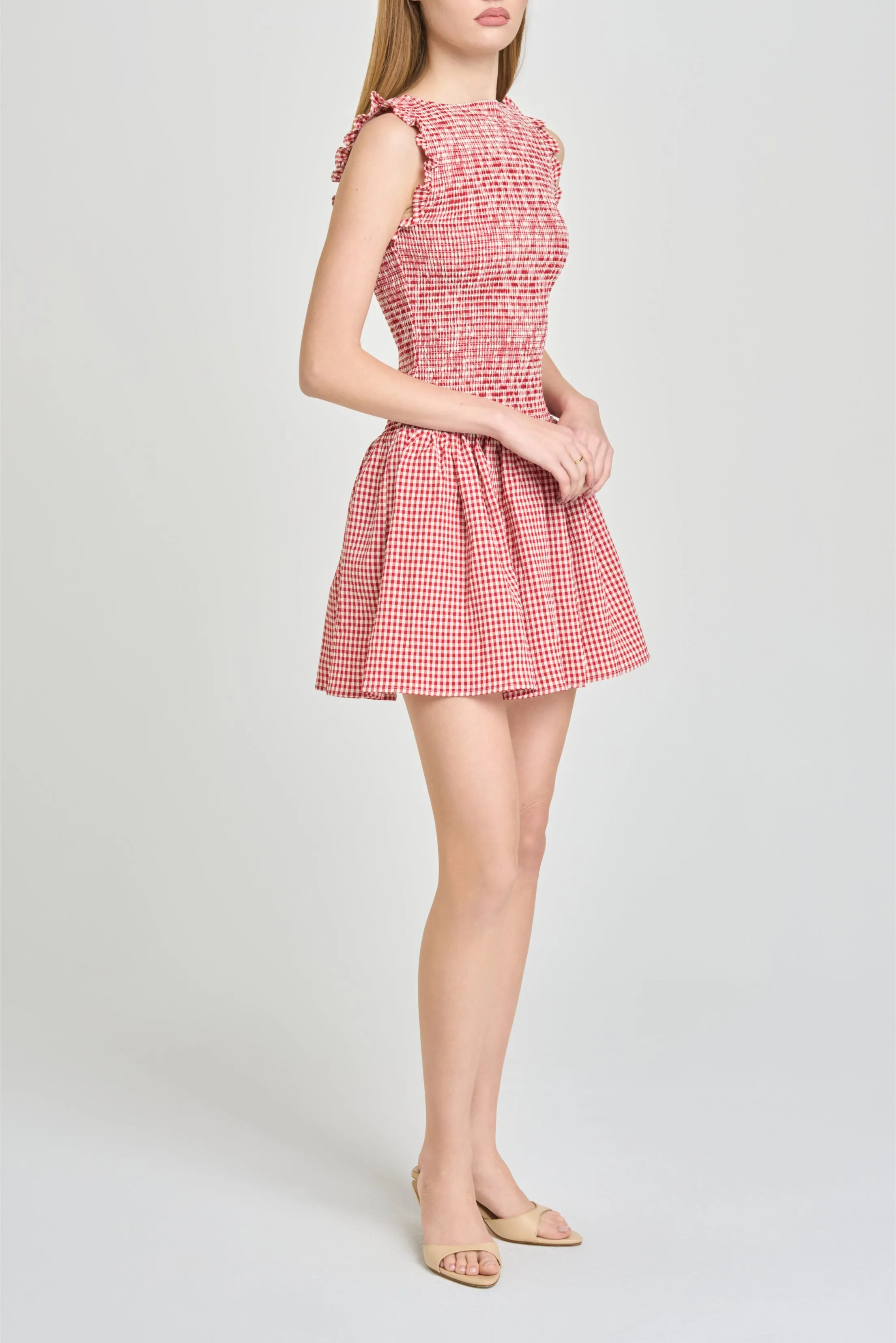 Esme Smocked Mini Dress sold by Wayf product image thumbnail 5