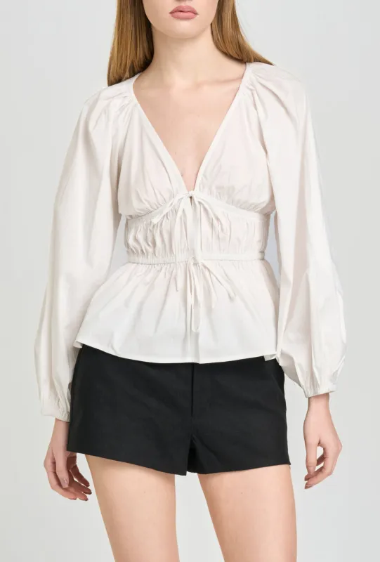 Jess Ruched Top made by Wayf