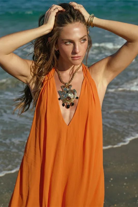 Solana Halter Dress made by Wayf
