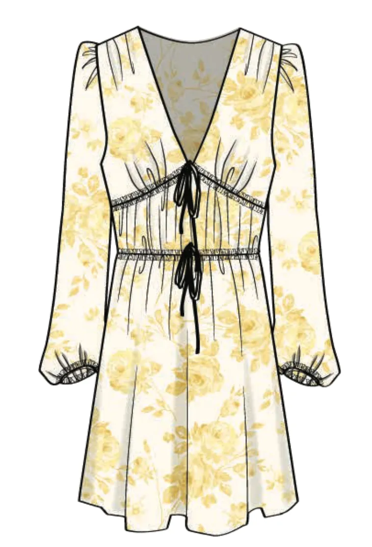 ANGELA RUCHED MINI DRESS sold by Wayf product image thumbnail 2