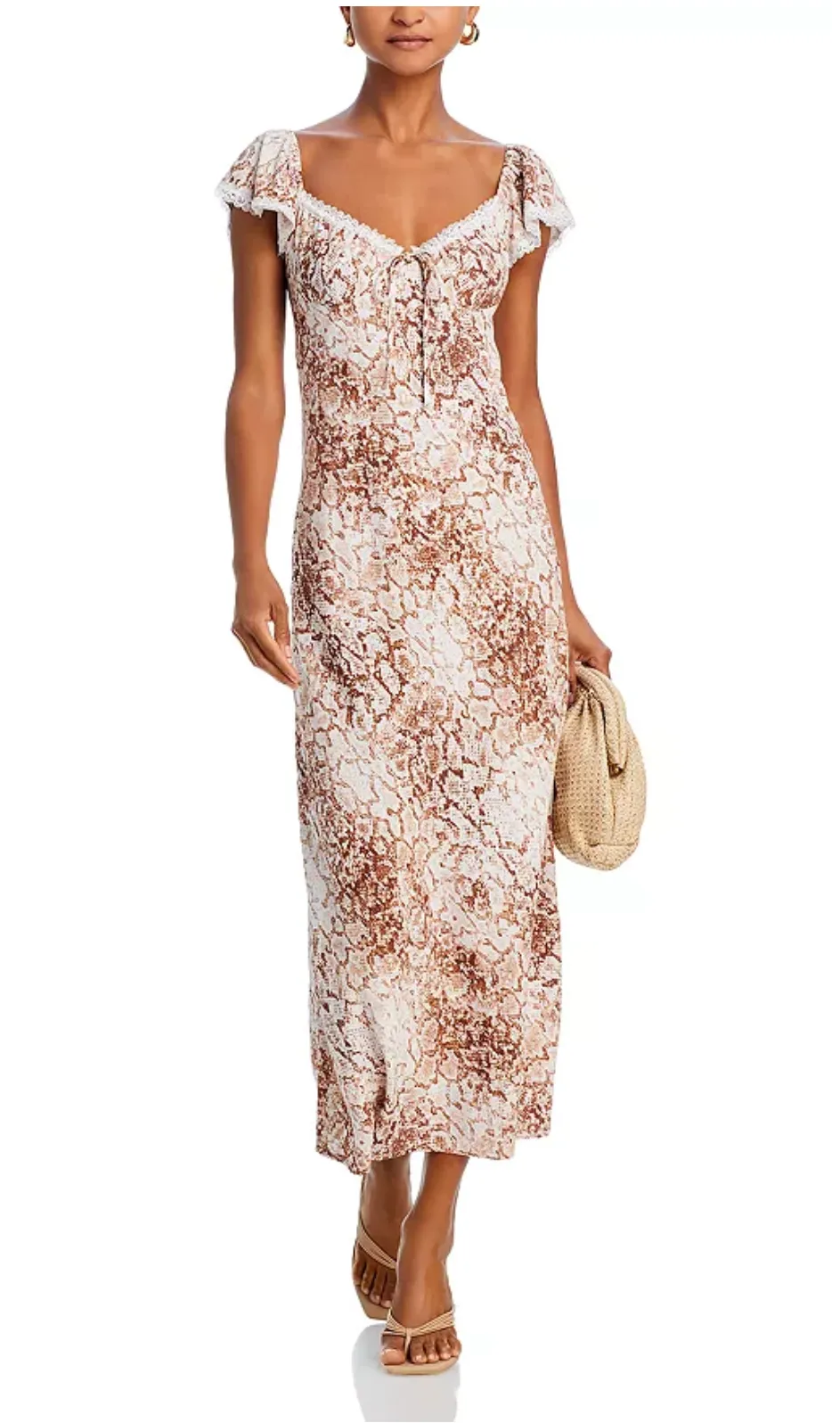 MELISSA LACE TRIM DRESS sold by Wayf