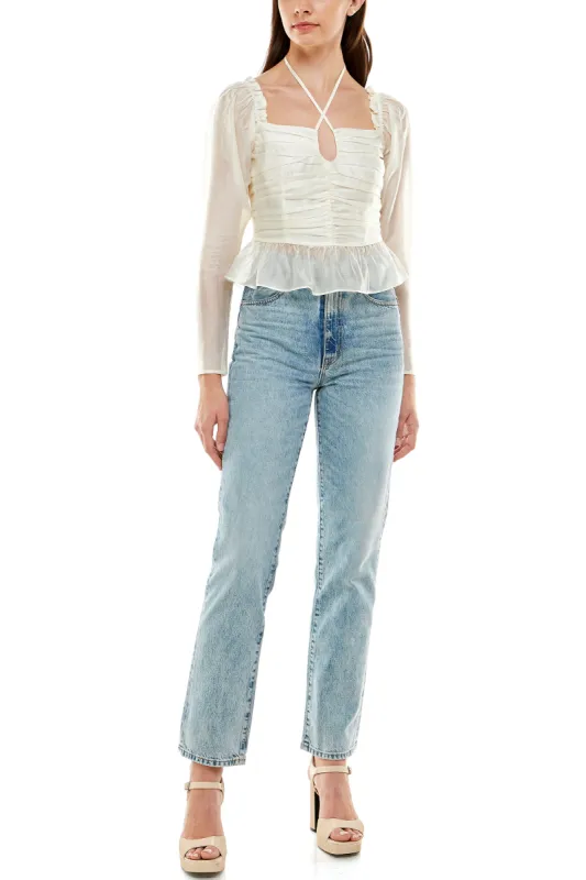 UPTOWN HALTER TOP sold by Wayf