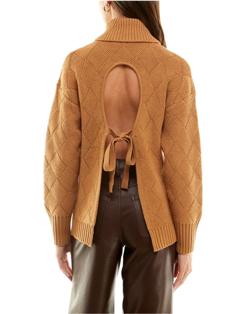 BRIDGET OPEN BACK SWEATER sold by Wayf product image thumbnail 4