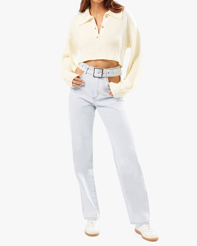 Knit Polo Sweater sold by WeWoreWhat product image thumbnail 5