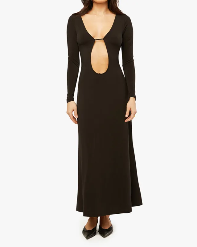 Long Sleeve Cutout Maxi Dress sold by WeWoreWhat