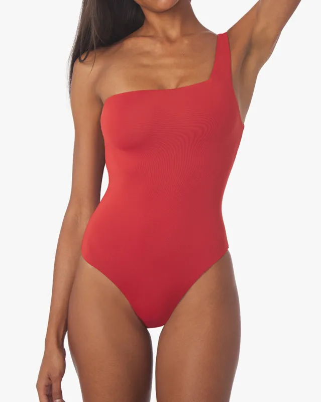One Shoulder One Piece sold by WeWoreWhat