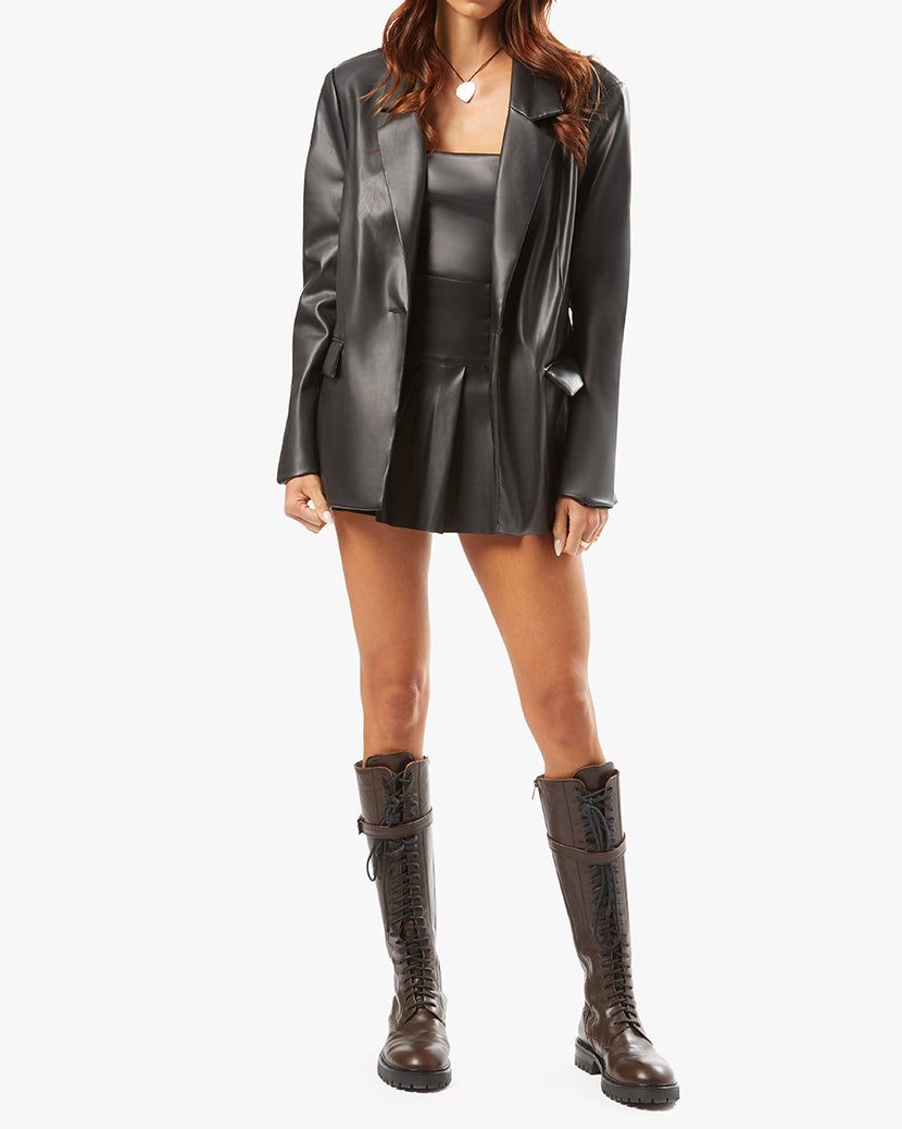 Vegan Leather Blazer sold by WeWoreWhat product image thumbnail 6