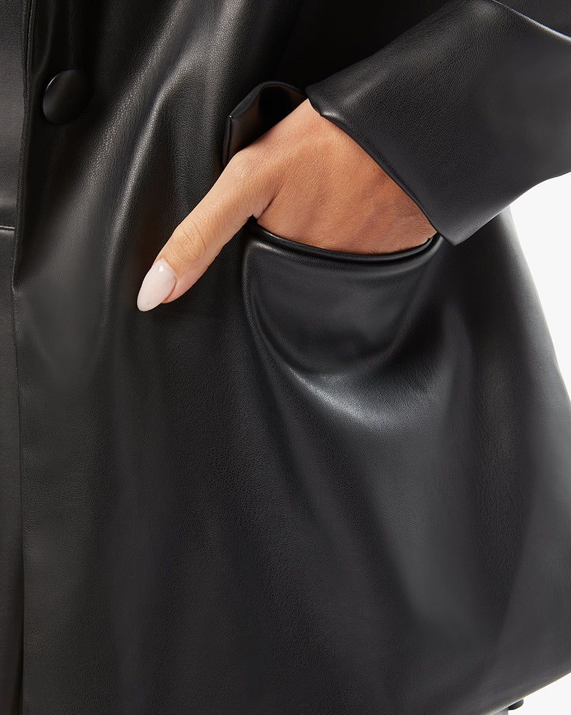 Vegan Leather Blazer sold by WeWoreWhat product image thumbnail 5