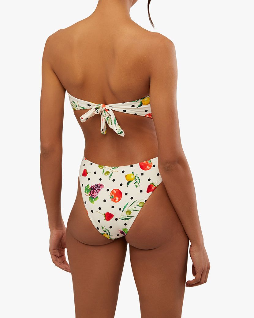 Ruched Tie Bandeau Fruits Bikini Top sold by WeWoreWhat product image thumbnail 7