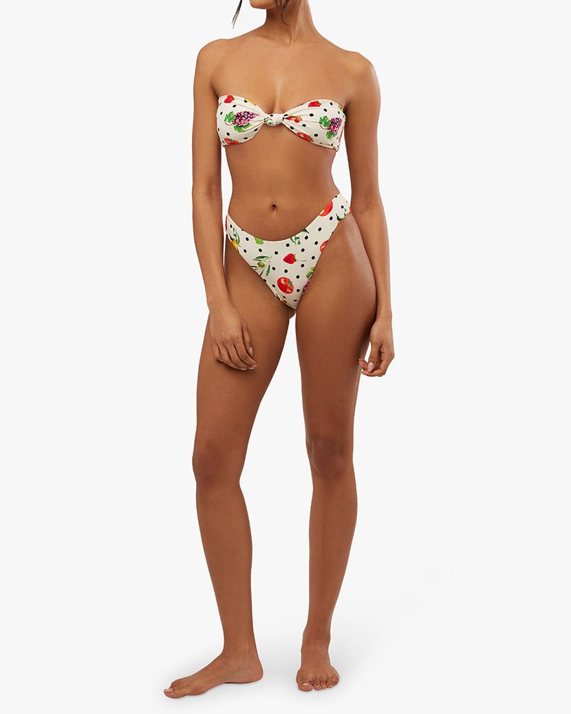 Ruched Tie Bandeau Fruits Bikini Top sold by WeWoreWhat product image thumbnail 8