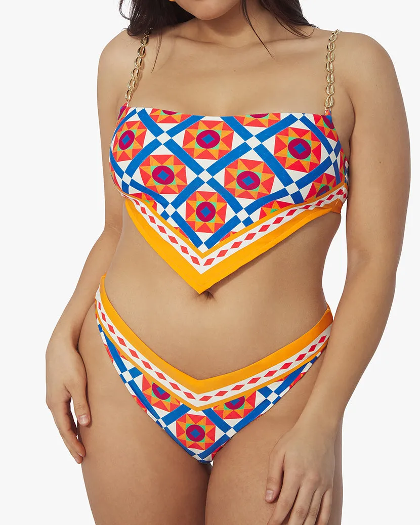 Bandana Mosaic Bikini Top sold by WeWoreWhat product image thumbnail 4