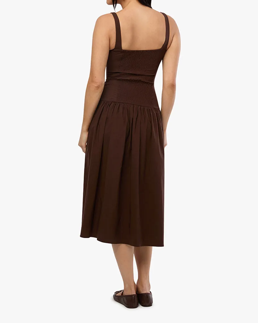 Smocked Drop Waist Midi Dress sold by WeWoreWhat product image thumbnail 5