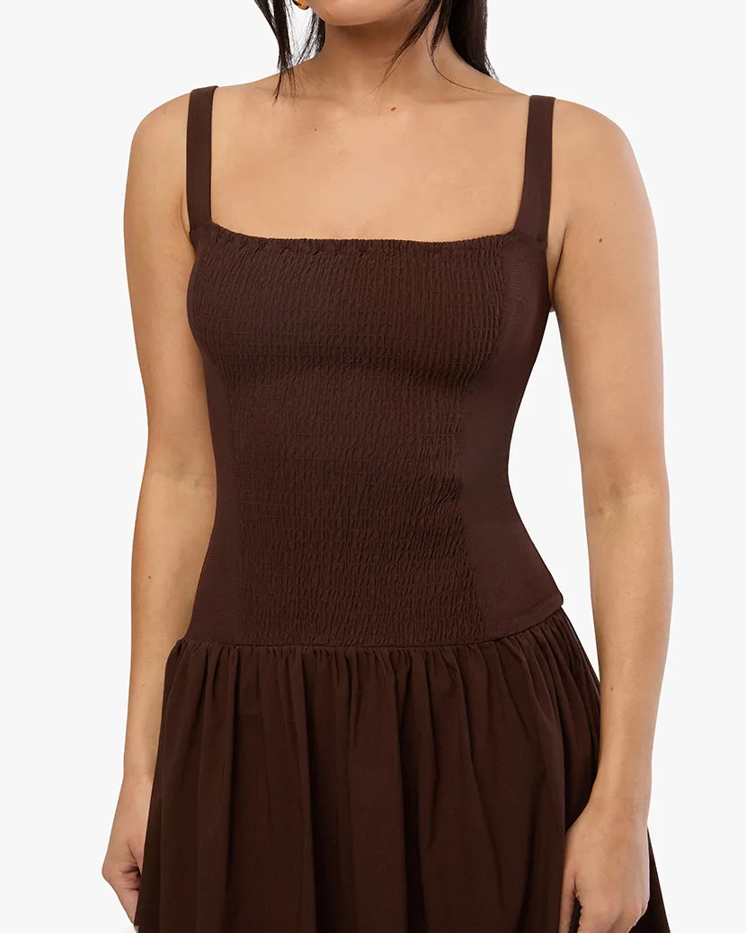 Smocked Drop Waist Midi Dress sold by WeWoreWhat product image thumbnail 3