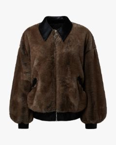 Faux Fur Bomber Jacket sold by WeWoreWhat