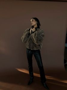 Faux Fur Bomber Jacket sold by WeWoreWhat
