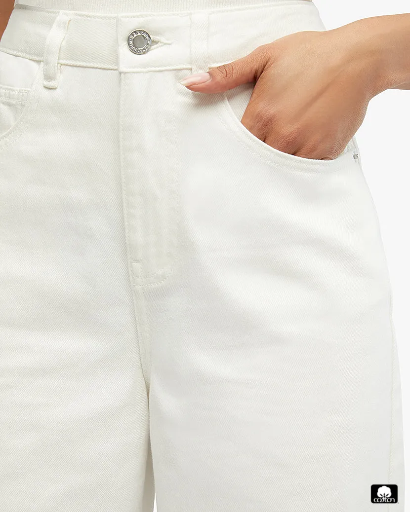 Wide Leg Distressed Jean sold by WeWoreWhat product image thumbnail 5