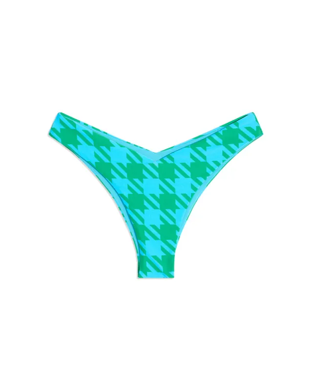 Delilah Oversized Houndstooth Bikini Bottom sold by WeWoreWhat
