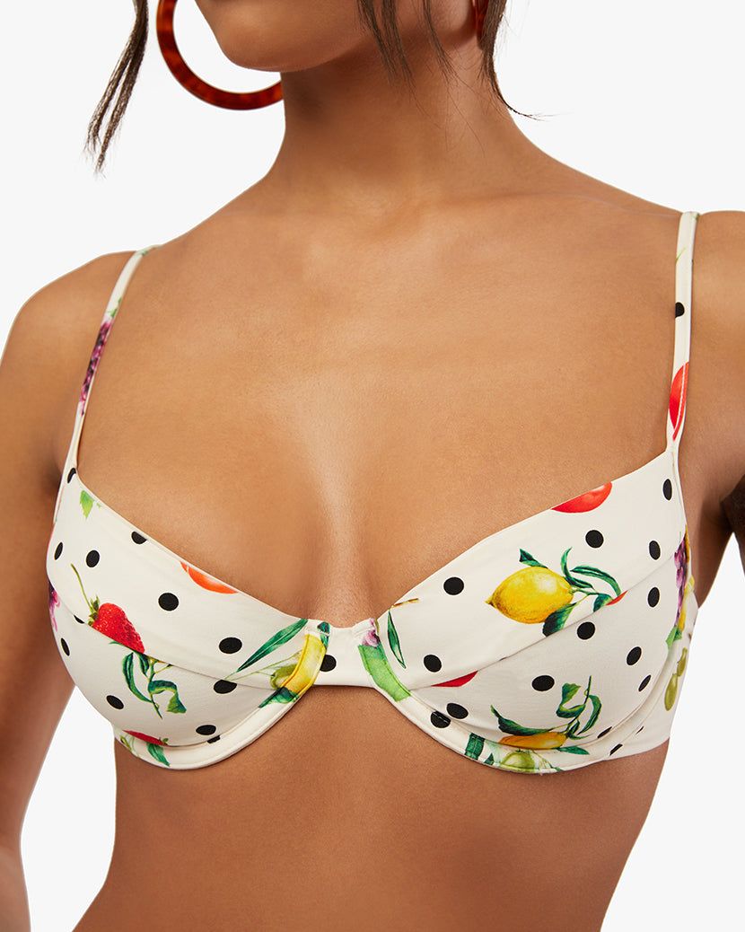 Full Coverage Underwire Fruits Bikini Top sold by WeWoreWhat