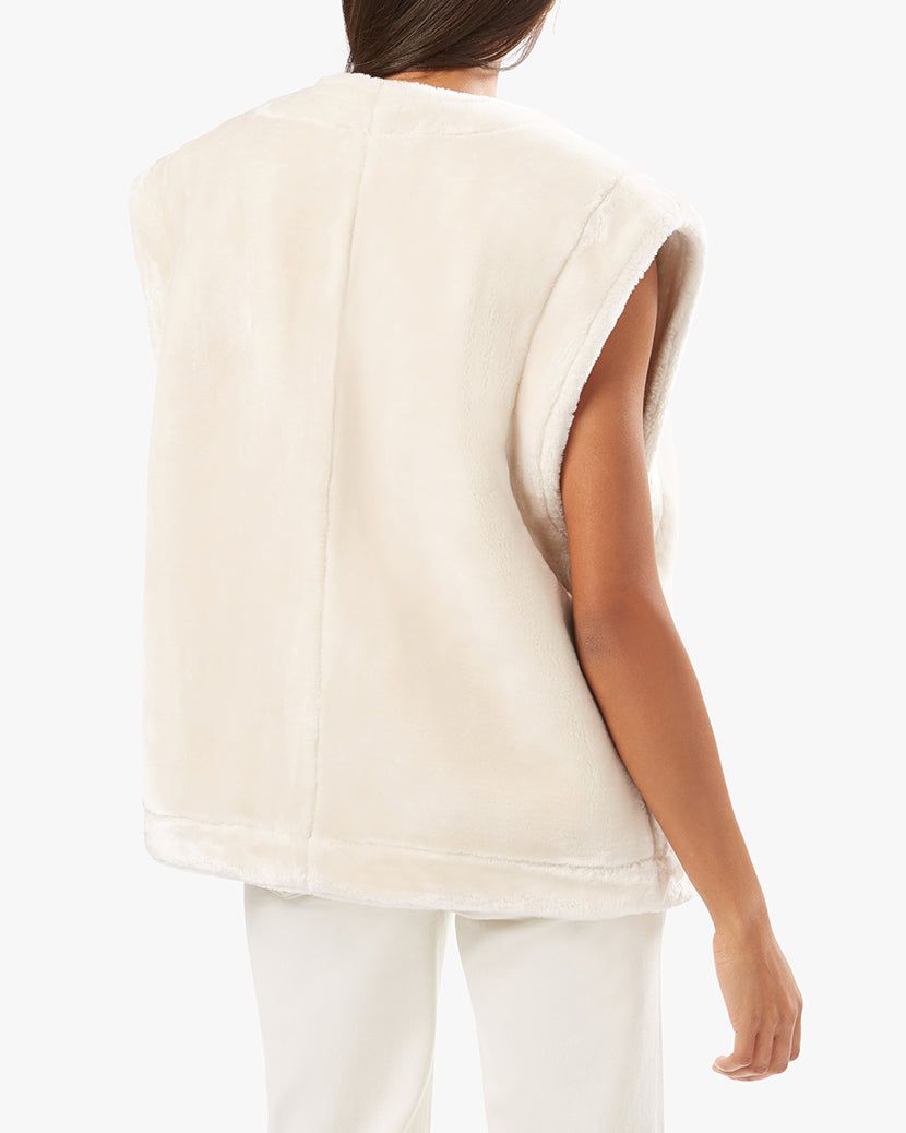 Reversible Matte Leather Faux Fur Vest sold by WeWoreWhat product image thumbnail 6