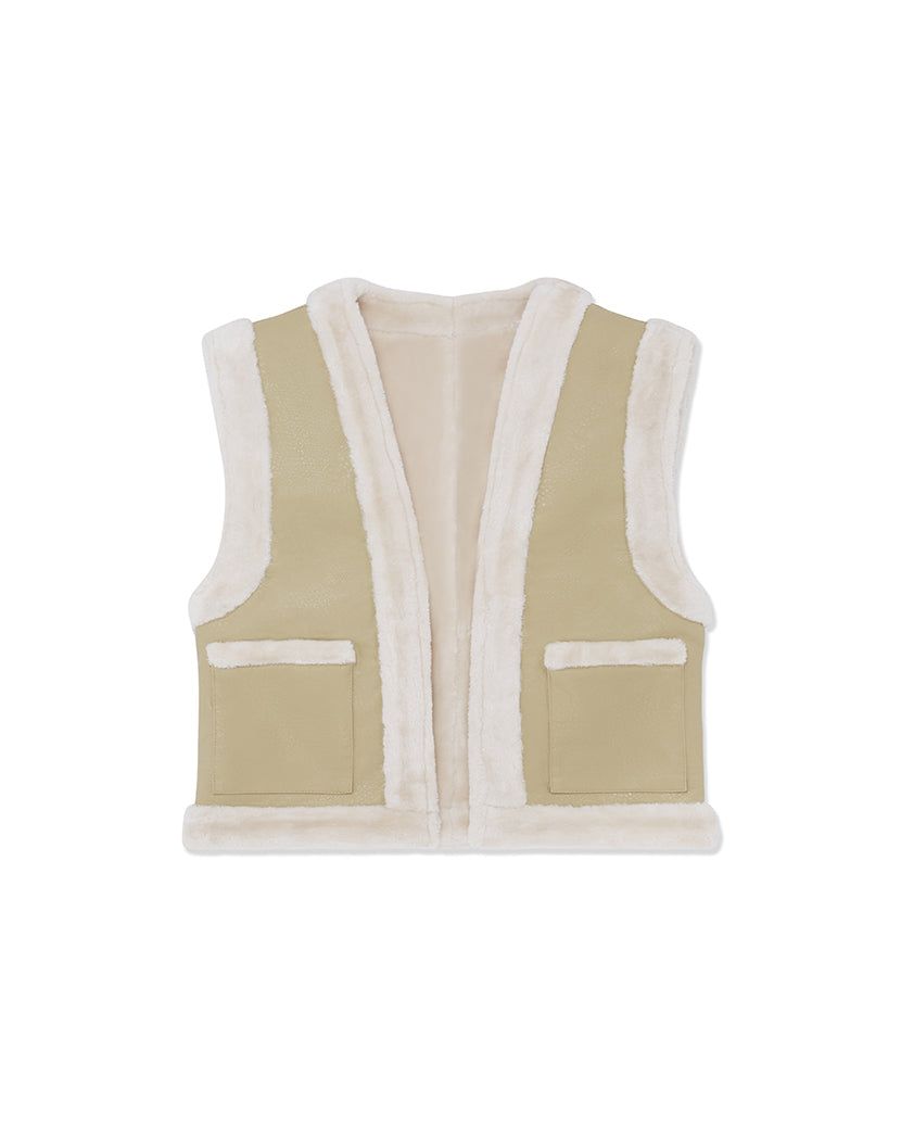 Reversible Matte Leather Faux Fur Vest sold by WeWoreWhat product image thumbnail 2