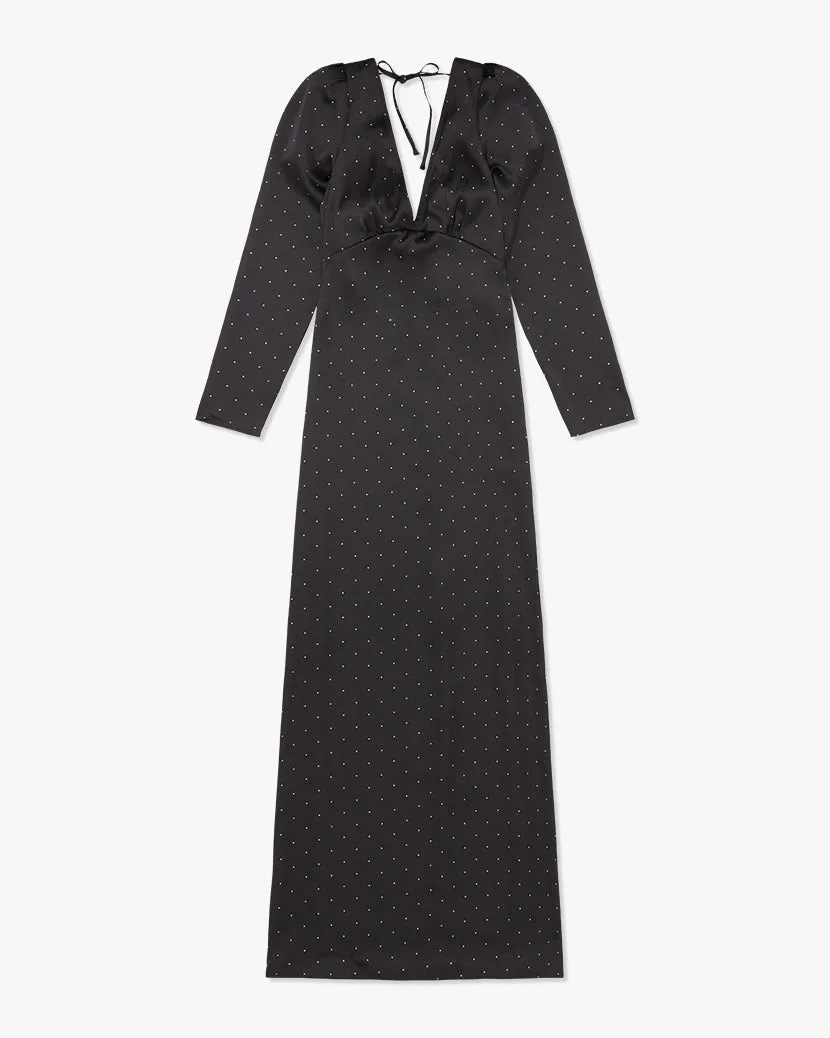 Cowl Back Mini Polka Dot Maxi Dress sold by WeWoreWhat product image thumbnail 2