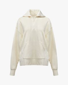 Half Zip Burnout Fleece Pullover sold by WeWoreWhat