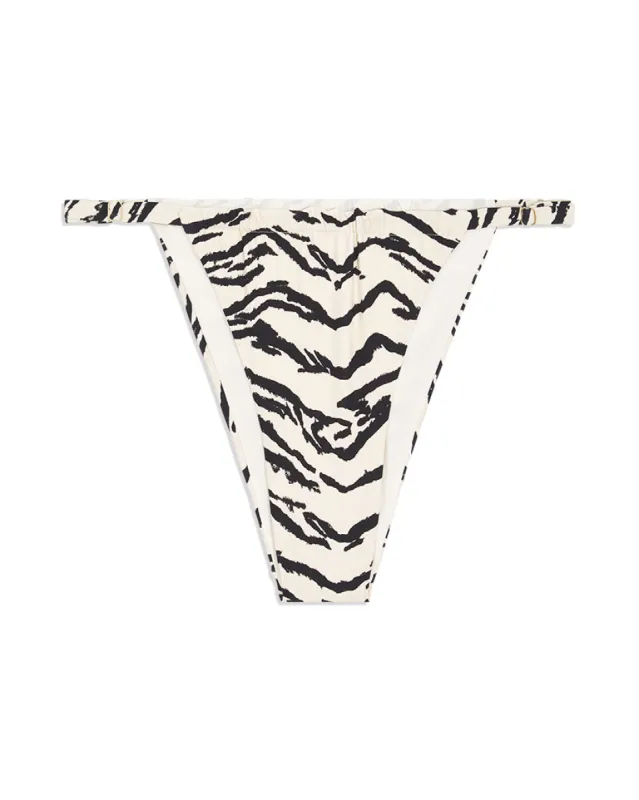 Adjustable Ruched Tiger Bikini Bottom sold by WeWoreWhat