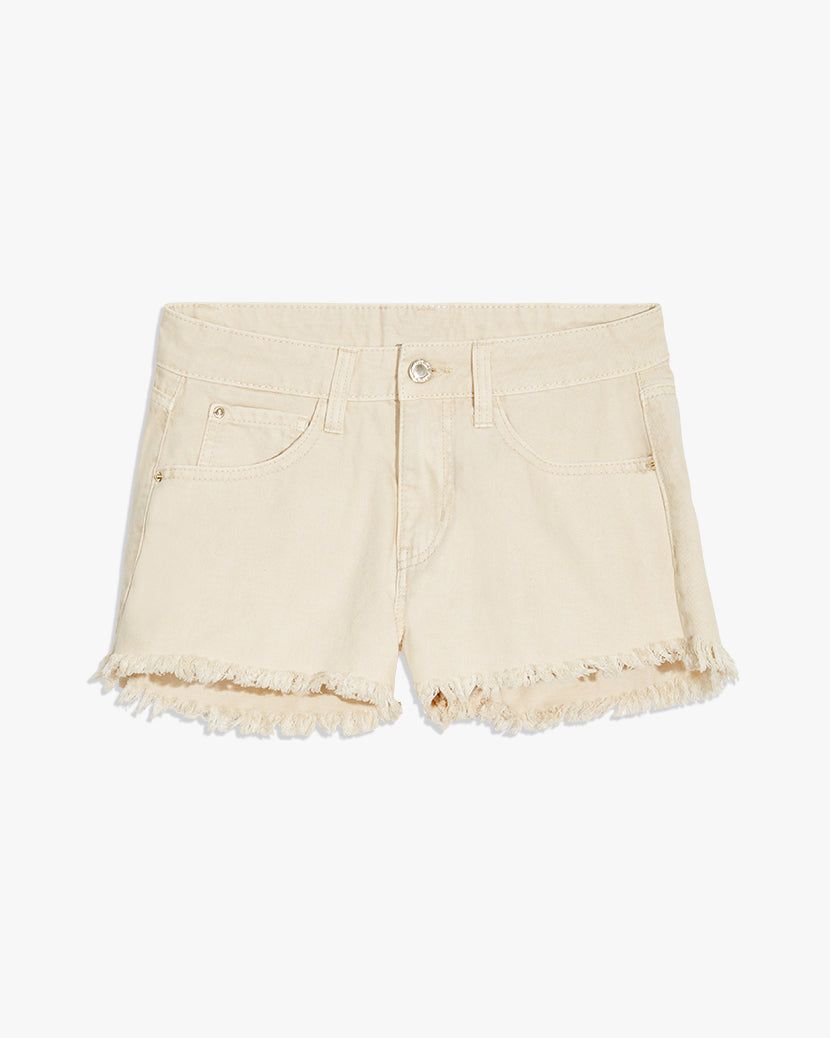 Low Rise Frayed Rigid Denim Short sold by WeWoreWhat product image thumbnail 3