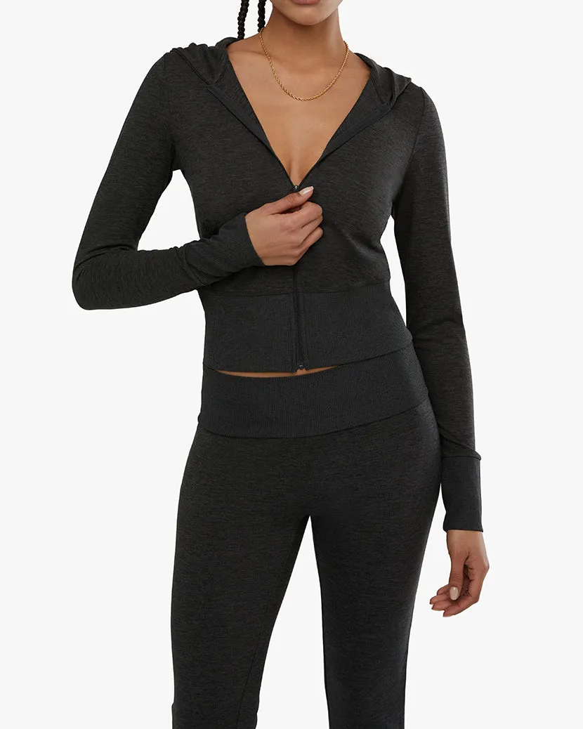 Fitted Zip-Up Hoodie sold by WeWoreWhat